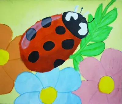Marienkäfer auf einer Blume