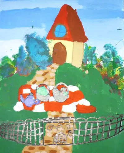 Märchenhaus mit Garten
